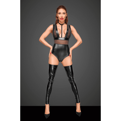 Боди с мокрым эффектом Noir Handmade F183 Powerwetlook body, M