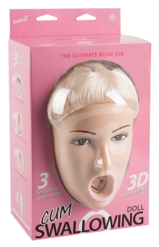 Cum Swallowing Doll - Tessa Q - Секс-кукла с вибрацией, 157 см