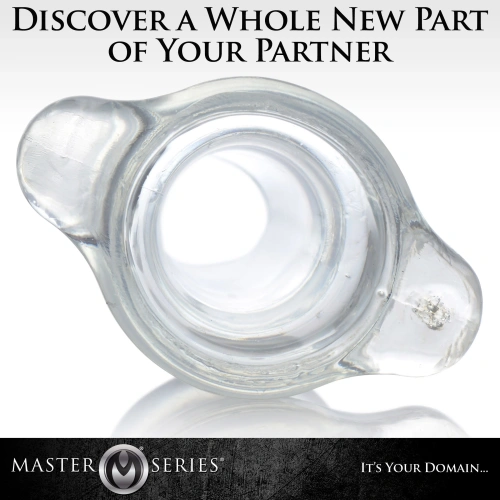 Master Series Clear Hollow Anal Plug - Полая анальная пробка-тоннель, 9,9 см (прозрачный)