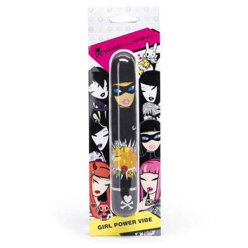 Tokidoki Black Robber Woman - Вибратор с 7 функциями, 18.5х2.7 см