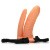 Ff Vibr Double Penetrator Flesh - Страпон для двойного проникновения, 14.5х4,5 см
