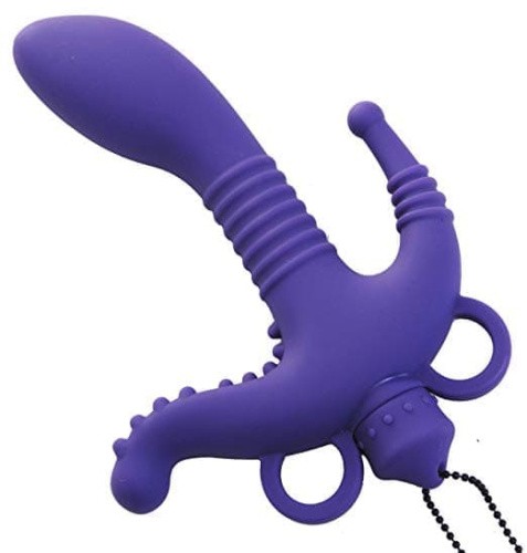 3 Way Vibrating Silicone Stimulator - стимулятор 17.7х3.3 см.