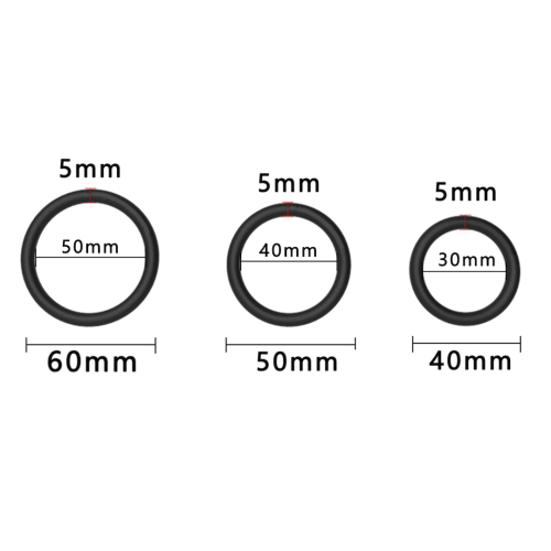 Эрекционные кольца Men's Play Set Cock Rings B7, 3 шт