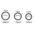 Эрекционные кольца Men's Play Set Cock Rings B7, 3 шт Эрекционные кольца Men's Play Set Cock Rings B7, 3 шт