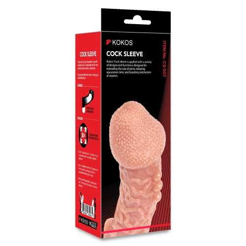 Насадка на член Kokos Cock Sleeve CS 007, L