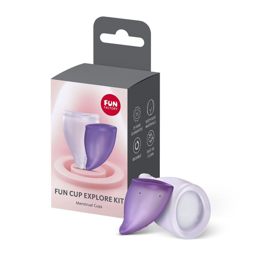 Набір менструальних чаш Fun Factory FUN CUP EXPLORE KIT, 2 шт - купити в Україні | Секс шоп SEX-SHOP.ua