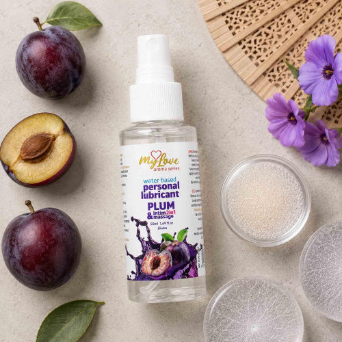 2в1 лубрикант та масажний гель - MyLove Aroma Series Intim&Massage Plum, 50 мл - купити в Україні | Секс шоп SEX-SHOP.ua