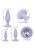 California Exotic Novelties First Time Crystal Booty Anal Plug Set - Набор анальных пробок (сиреневый) California Exotic Novelties First Time Crystal Booty Anal Plug Set - Набор анальных пробок (сиреневый)