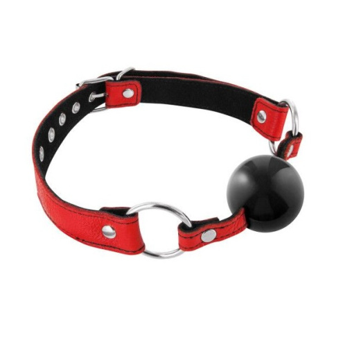 Кляп Fetish Tentation Premium Leather Gag With Silicone Ball - купити в Києві, Україні
