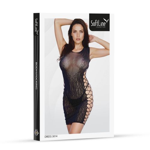 Еротична сукня SoftLine Dress 3014, black - One Size - купити в Україні | Секс шоп SEX-SHOP.ua