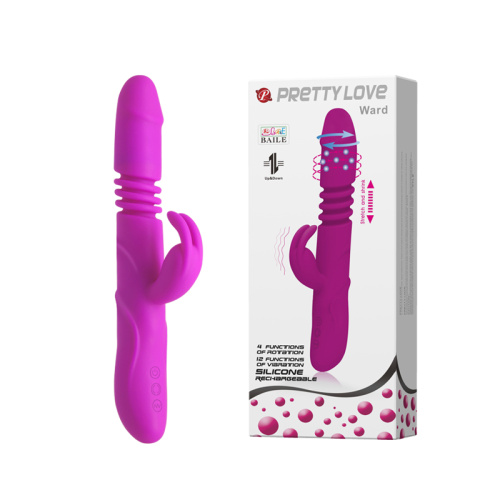 Pretty Love Ward Vibrator Purple - Вібратор з поступальним рухом та ротацією, 26х3.5 см (фіолетовий) - купити в Києві, Україні