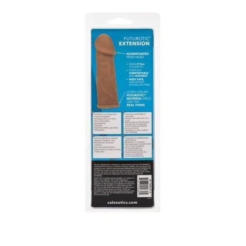 CalExotics Futurotic Penis Extender - удлиняющая насадка на пенис, +5 см (коричневый)