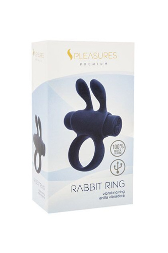Эрекционное виброкольцо S Pleasures Premium Rabbit Ring