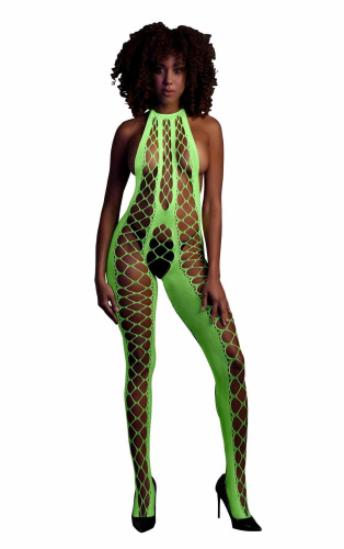 Бодистокинг Ouch! Bodystocking With Halterneck, XS/XL