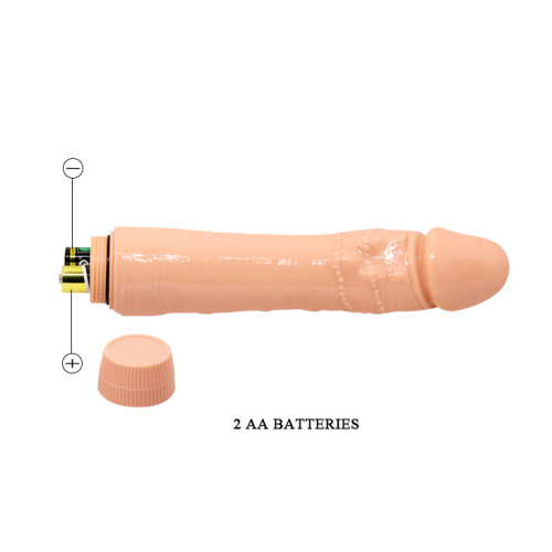 Baile Barbara Classic Jelly Vibe Flesh - Вибратор с реалистичной головкой, 24х4.3 см
