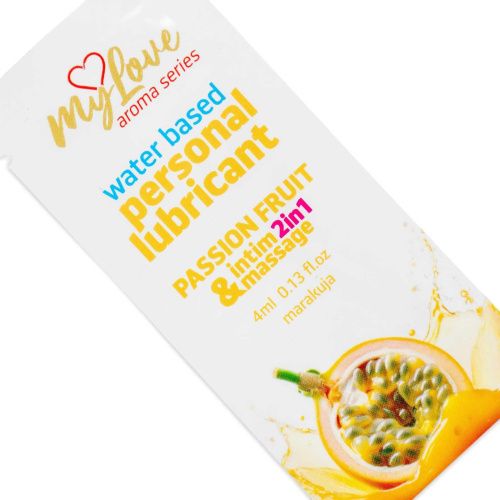 2в1 лубрикант и массажный гель - MyLove Aroma Series Intim&Massage Passion Fruit, 4 мл