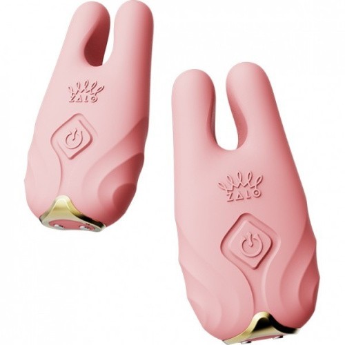 Zalo Nave Coral Pink - Вибратор для груди с пультом и подключением к смартфону (розовый)