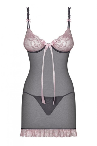 Эротический комплект Obsessive Dovelia chemise  (L/XL)