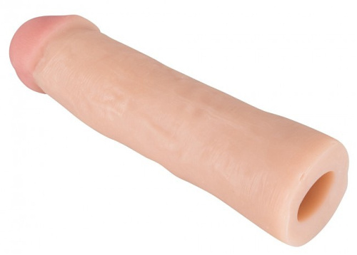 Orion Big White Penis Sleeve - Насадка на член, 22х4.2-4.8 см