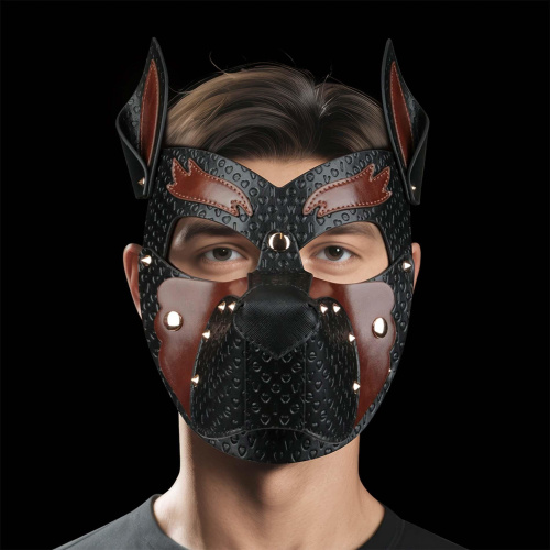 БДСМ маска щенка LoveToy Rebellion Reign Howl Pup Mask