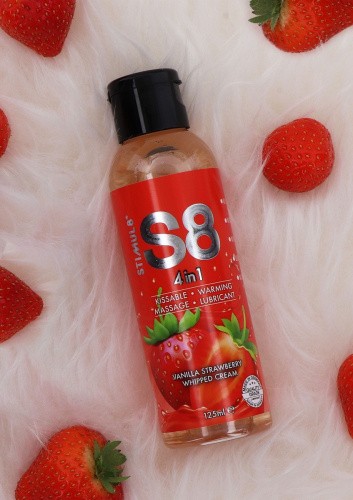 Лубрикант на водній основі Stimul8 4-in-1 Dessert Lube, 125 мл (полуниця ваніль) - купити в Києві, Україні