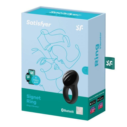 Satisfyer Signet Ring эрекционное смарт кольцо с вибрацией, 8.3х2.8 см