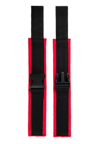 Anonymo Handcuffs Velour - мягкие наручники, (красные)