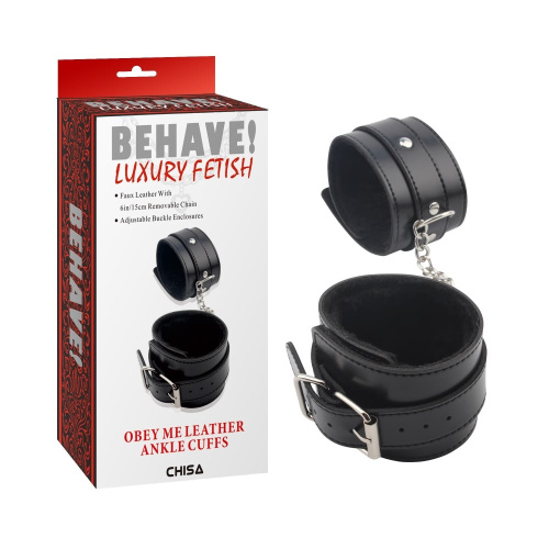 Chisa - Behave! Obey Me Leather Ankle Cuffs - Фиксаторы на лодыжки