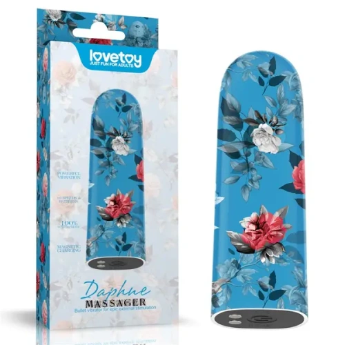 LoveToy Rechargeable Daphne Massager - Вибропуля, 8,5 см (голубой)