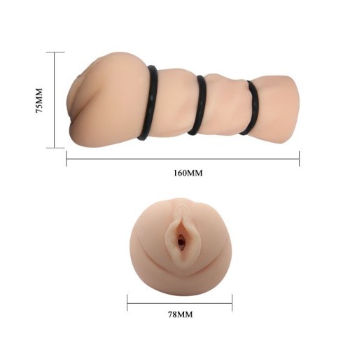 Crazy Bull Masturbator Pocket Pussy - Мастурбатор, 16 см (телесный)
