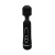 Baile Power Wand Black - Вибратор-микрофон с двумя насадками, 20х4.5 см (чёрный)