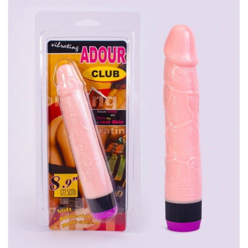 Ardour Club Real Vibrator Flesh - Реалистичный вибратор, 22.5х4 см (телесный)