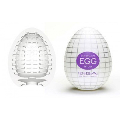Tenga Egg Regular Strength Spider - Мастурбатор-яйцо, 5х4.5 см (фиолетовый)