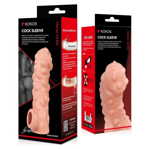 Насадка на член Kokos Cock Sleeve CS 003, M
