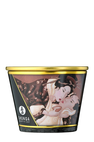 Shunga Candle Chocolate - Массажная свеча с ароматом шоколада, 170 мл