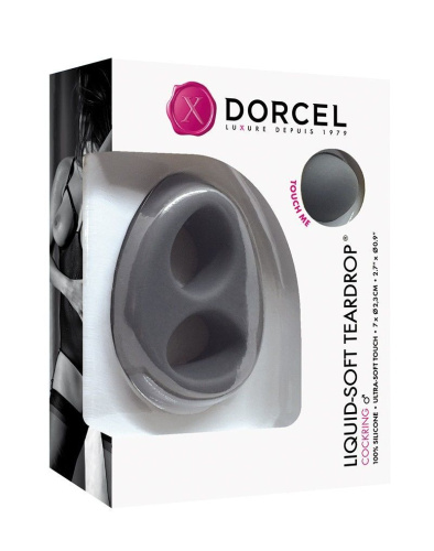 Dorcel Liquid-Soft Teardrop эрекционное кольцо для члена и мошонки, 7х2.3 см