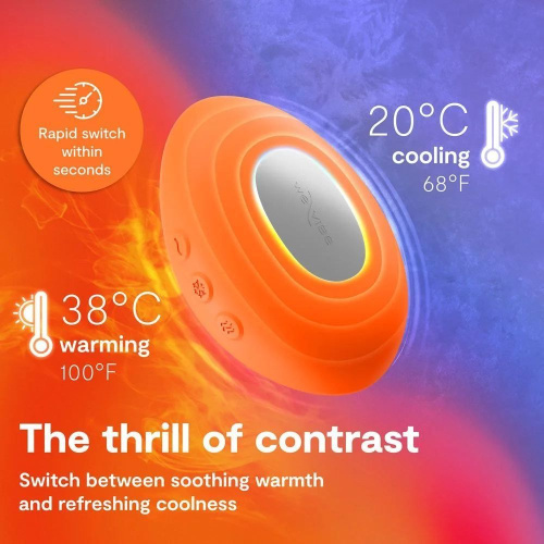 Вибратор для клитора We-Vibe Temp Tangerine