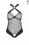 Amanda Body Passion - Сетчатый боди с халтером Amanda Body, черное (S/M)