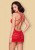 Комплект Obsessive 860-CHE-3 chemise (Красный, L/XL)