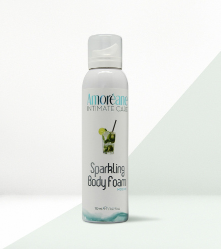 Масажна піна Amoreane Sparkling Body Foam Mojito, 150 мл - купити в Україні | Секс шоп SEX-SHOP.ua