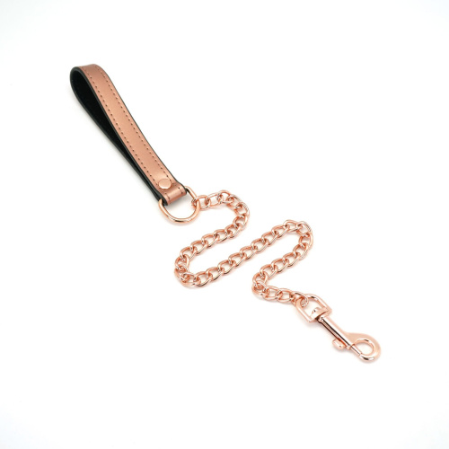 Широкий ошейник с поводком Liebe Seele Rose Gold Memory Collar with Leash