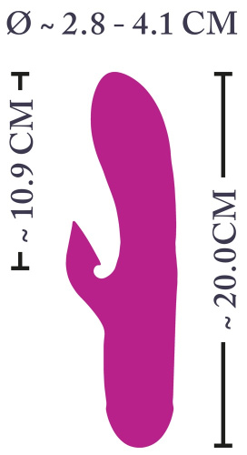 Orion XouXou Super Soft Silicone Sucking Vibrator - Вибратор для двойного удовольствия, 20х4.1 см