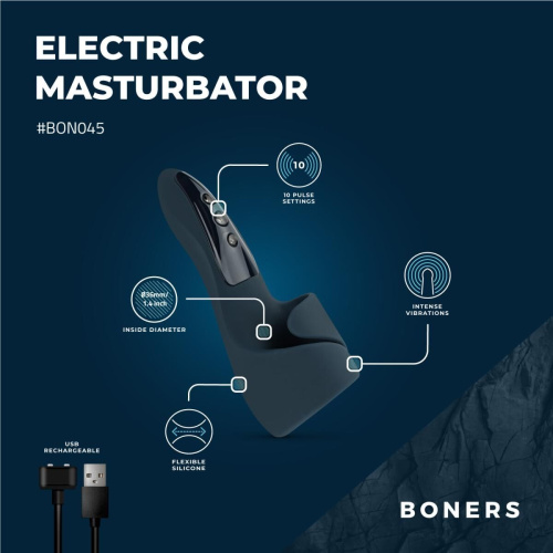 Мастурбатор з вібрацією Boners Electric Masturbator - купити в Україні | Секс шоп SEX-SHOP.ua