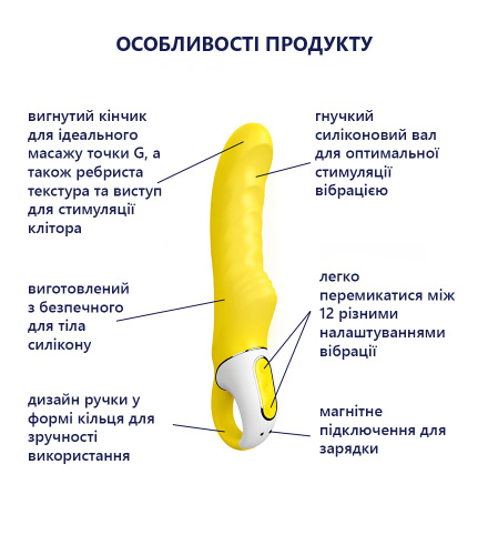 Вибратор Satisfyer Yummy Sunshine, 22.5 см