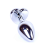 Анальная побка с кристаллом B-Series Jewellery Silver Heart Plug, S