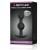 Pretty Love silicone Anal balls Black - Анальна пробка зі зміщеннями центрів ваги, 10,4х2.2-2.6 см (чорний) - купити в Києві, Україні