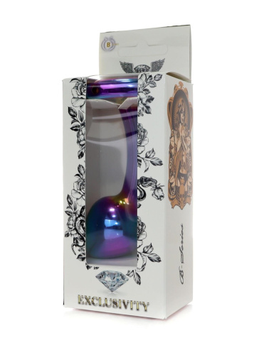 Анальная пробка B-Series Jewellery Multicolour Curved Plug, L