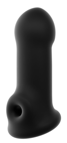 Dorcel Xtend Boy утолщающая и удлиняющая насадка на член, с отверстием для мошонки, 18х5 см (чёрный)