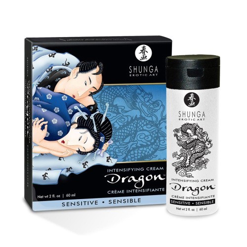 Shunga Dragon Cream Sensitive - Стимулирующий крем для пар, 60 мл