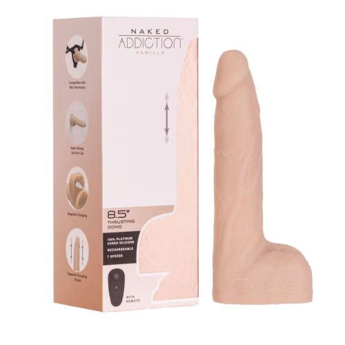 Фаллоимитатор с пульсацией Naked Addiction 8.5” Thruster, 21,6 см